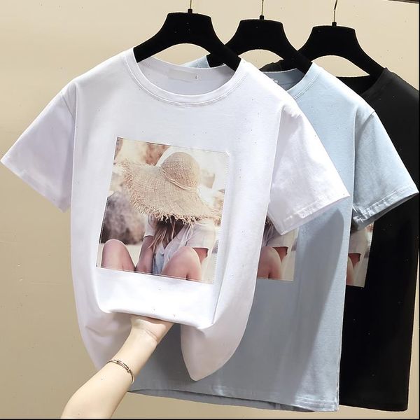 korea white t shirt women clothes o neck summer short sleeve cotton tshirt casual blue tee shirt femme
korea white t shirt women clothes o neck summer short sleeve cotton tshirt casual blue tee shirt femme