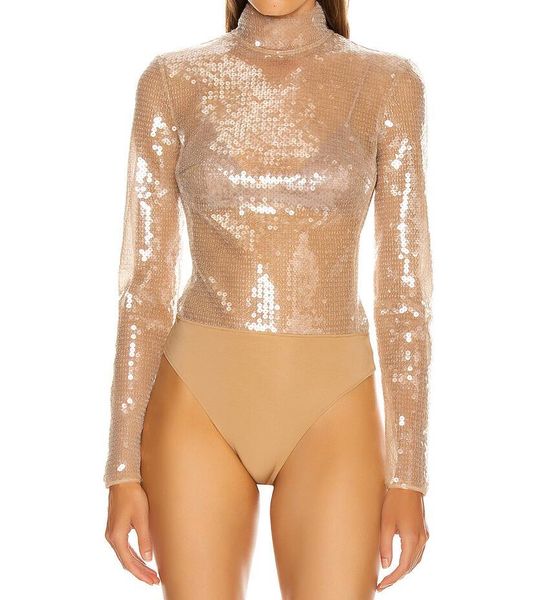 2021 new luxury beach long sleeve mesh sequins glitter women celebrity designer fashion beachwear bodysuit szq7, Black;white
2021 new luxury beach long sleeve mesh sequins glitter women celebrity designer fashion beachwear bodysuit szq7, Black;white