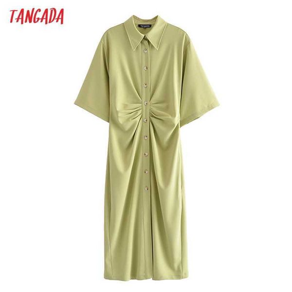 tangada women green pleated tunic shirt dress short sleeve summer fashion lady elegant dresses vestido 3h113 210609, Black;gray
tangada women green pleated tunic shirt dress short sleeve summer fashion lady elegant dresses vestido 3h113 210609, Black;gray