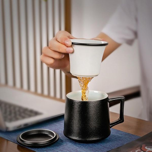 cups & saucers creative ceramic simple tea infuser cup with lid cover filter wooden handle milk coffee juice tumbler water mugs drinkware
cups & saucers creative ceramic simple tea infuser cup with lid cover filter wooden handle milk coffee juice tumbler water mugs drinkware