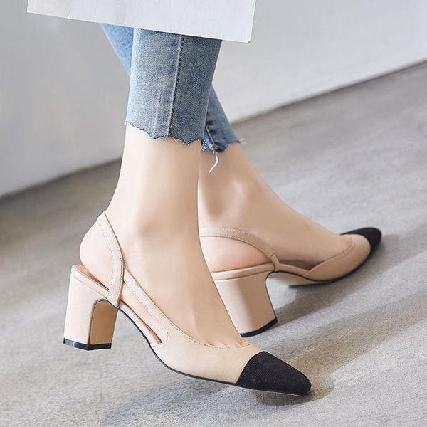 2021 spring and summer new korean version of the wild fashion chunky-heel fairy wind shoes female baotou sandals female, Black
2021 spring and summer new korean version of the wild fashion chunky-heel fairy wind shoes female baotou sandals female, Black