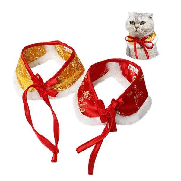 cat collars & leads pet products year red tang festival brocade warm fur collar yellow dog autumn and winter kitten chinese style bow tie 
cat collars & leads pet products year red tang festival brocade warm fur collar yellow dog autumn and winter kitten chinese style bow tie
