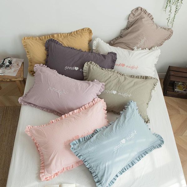 cilected ins washed cotton fold lace pillowcase solid color embroidery pillow cover 2 pieces dormitory girl room decoration pillow case
cilected ins washed cotton fold lace pillowcase solid color embroidery pillow cover 2 pieces dormitory girl room decoration pillow case