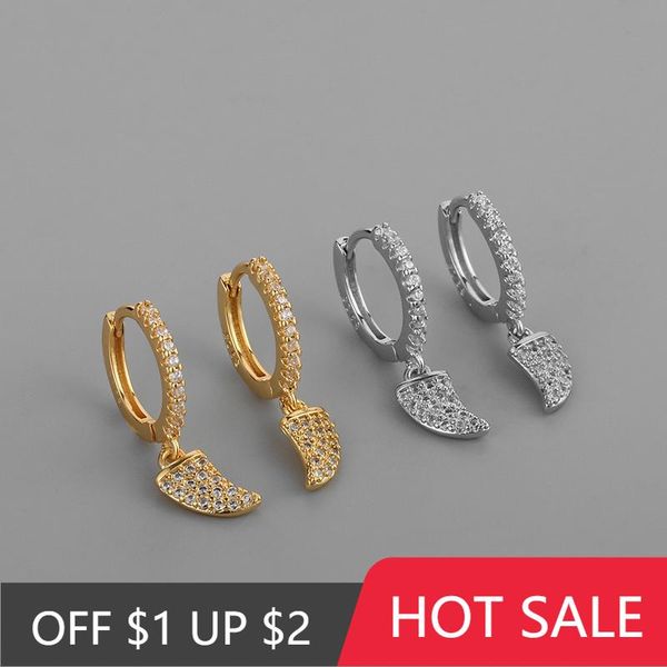 hoop & huggie popacc 925 sterling silver horns crescent pendant earrings for women shiny full zircon daily accessories, Golden;silver
hoop & huggie popacc 925 sterling silver horns crescent pendant earrings for women shiny full zircon daily accessories, Golden;silver