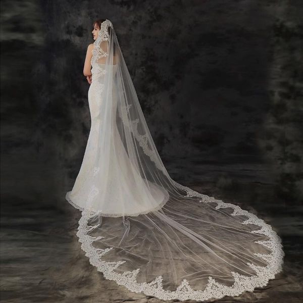 bridal veils wedding veil with comb 2021 gryffon luxury lace edge one-layer appliqued 3m cathedral, Black
bridal veils wedding veil with comb 2021 gryffon luxury lace edge one-layer appliqued 3m cathedral, Black
