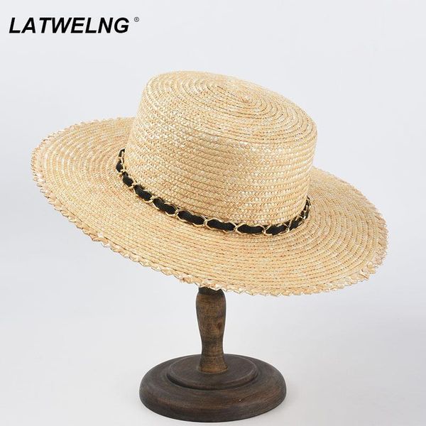 wide brim hats wholesale 2021 straw beach hat for women fashion chain decoration summer sun protection caps, Blue;gray
wide brim hats wholesale 2021 straw beach hat for women fashion chain decoration summer sun protection caps, Blue;gray