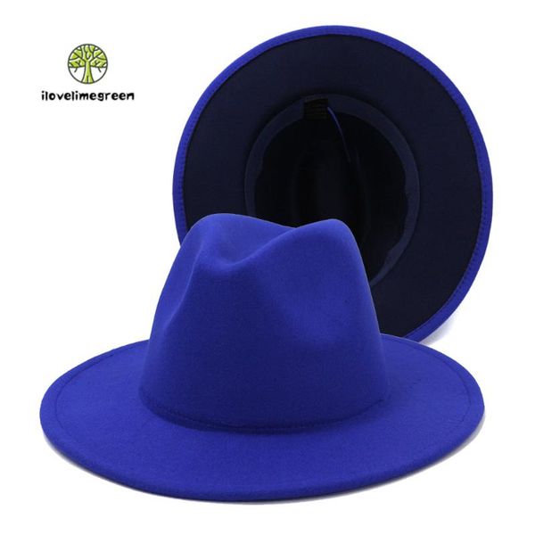 wide brim hats 2021 sell patchwork fedora hat with jazz panama cowboy wholesale women men elegant top, Blue;gray
wide brim hats 2021 sell patchwork fedora hat with jazz panama cowboy wholesale women men elegant top, Blue;gray