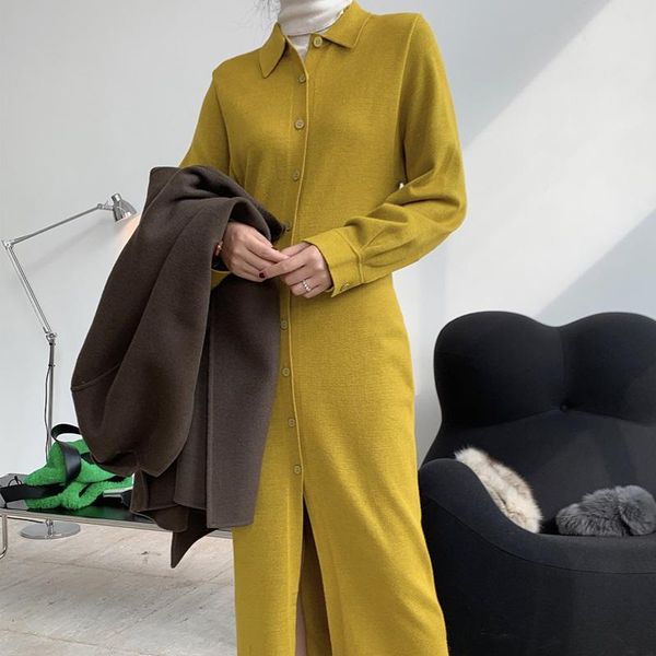 casual dresses winter women's dress solid color lapel long sleeve knitted, Black;gray
casual dresses winter women's dress solid color lapel long sleeve knitted, Black;gray