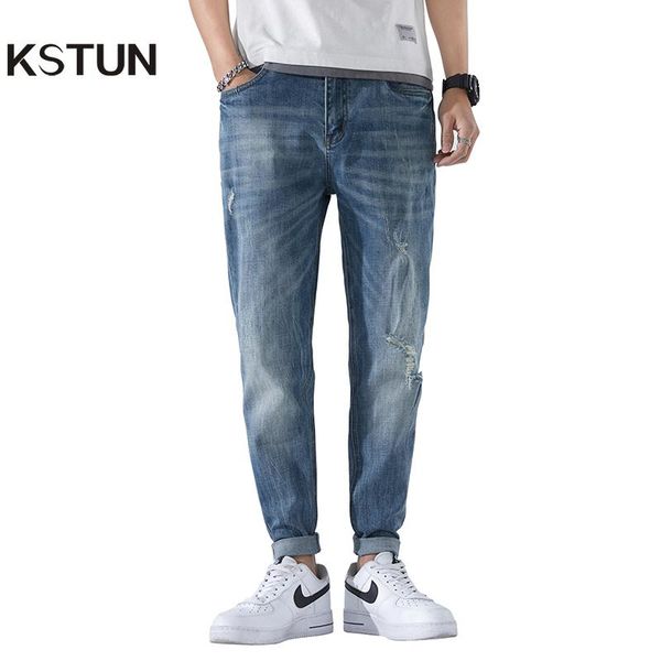 men's jeans ripped for men light blue stretch slim fit spring and summer destroyed streetwear hip hop denim trousers masculino
men's jeans ripped for men light blue stretch slim fit spring and summer destroyed streetwear hip hop denim trousers masculino