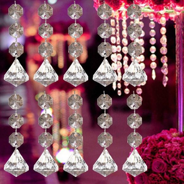 decorative objects & figurines 10pcs acrylic clear bead jewelry pendant wind chimes ornaments chandelier hanging wedding party decoration
decorative objects & figurines 10pcs acrylic clear bead jewelry pendant wind chimes ornaments chandelier hanging wedding party decoration