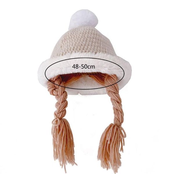 baby girls cute wig big braid hat kids winter warm princess cap birthday gift caps & hats, Yellow
baby girls cute wig big braid hat kids winter warm princess cap birthday gift caps & hats, Yellow