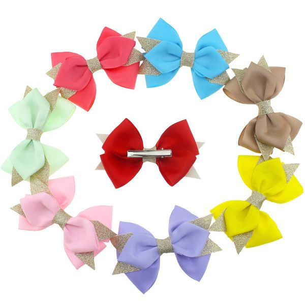4" ribbon hairbows,glitter hair bows with clip,boutique hair bows berrettes girls' ribbon bows clips hair accessories, Slivery;white
4" ribbon hairbows,glitter hair bows with clip,boutique hair bows berrettes girls' ribbon bows clips hair accessories, Slivery;white