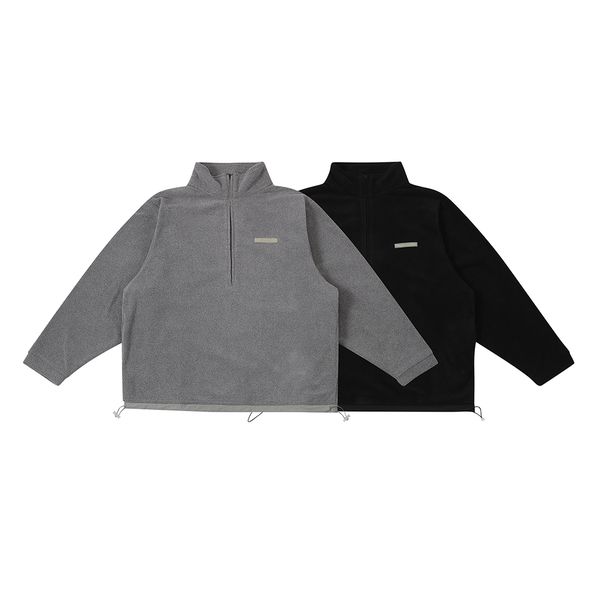 eseental new fashion double line half cardigan zipper polar fleece long sleeve sweater jacket brand designer sweater jackert, Black
eseental new fashion double line half cardigan zipper polar fleece long sleeve sweater jacket brand designer sweater jackert, Black