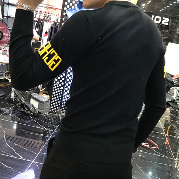 in selling autumn and winter men's long sleeve cotton new male casual solid color slim fit europe style sw yb1t, White
in selling autumn and winter men's long sleeve cotton new male casual solid color slim fit europe style sw yb1t, White