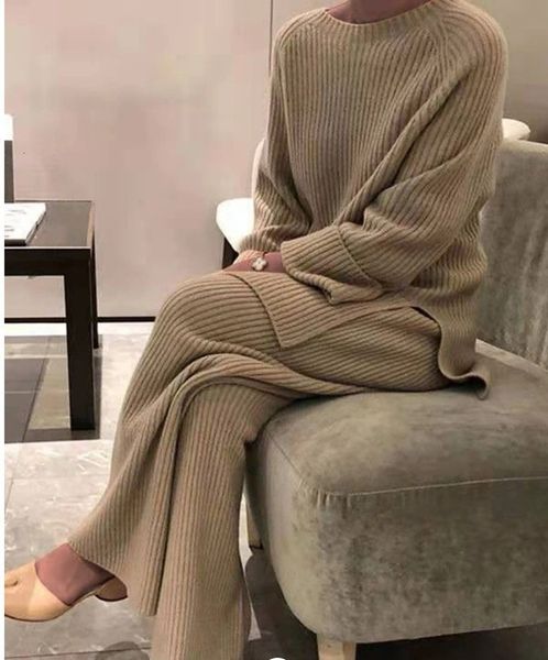fashion knitting suit women's 2021 spring and autumn new korean-style loose sweater wide leg pants two piece set odyq, White
fashion knitting suit women's 2021 spring and autumn new korean-style loose sweater wide leg pants two piece set odyq, White