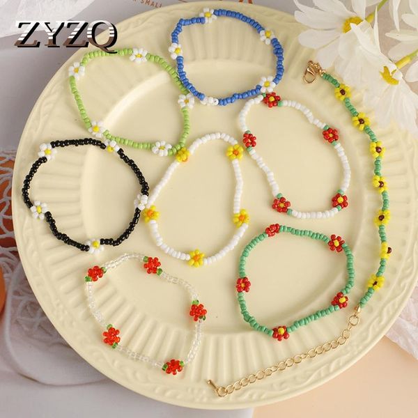 charm bracelets zyzq bohemian color simple daisy bracelet for women creative woven rice bead fashion beach holiday jewelry 2021, Golden;silver
charm bracelets zyzq bohemian color simple daisy bracelet for women creative woven rice bead fashion beach holiday jewelry 2021, Golden;silver