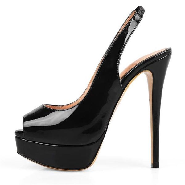 sandals 2021 summer peep toe women high heel sandal platform pu leather party wedding shoes, Black
sandals 2021 summer peep toe women high heel sandal platform pu leather party wedding shoes, Black