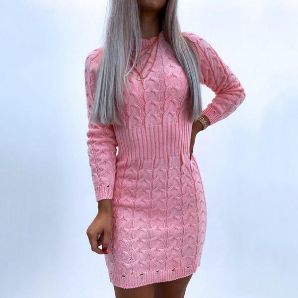 casual dresses spring autumn women long sleeve o neck ribbed bodycon slim knitted sweater dress streetwear, Black;gray
casual dresses spring autumn women long sleeve o neck ribbed bodycon slim knitted sweater dress streetwear, Black;gray
