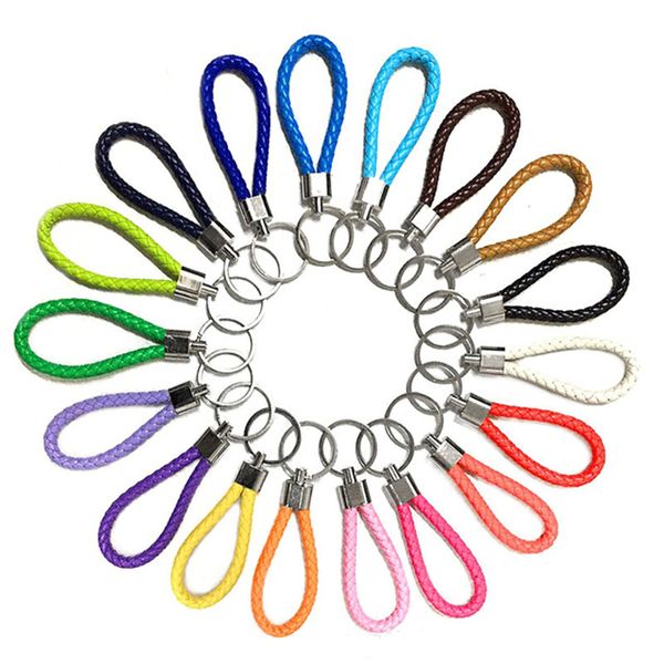 (40 colors available)pu leather woven rope keychain car key holder handbag pendant trinket keyring for men women, Slivery;golden
(40 colors available)pu leather woven rope keychain car key holder handbag pendant trinket keyring for men women, Slivery;golden