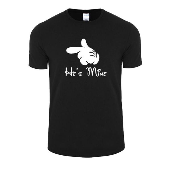 men's t-shirts funny summer style he's-mine graphic printing t shirts lovers short sleeve loose leisure time cotton tees, White;black
men's t-shirts funny summer style he's-mine graphic printing t shirts lovers short sleeve loose leisure time cotton tees, White;black
