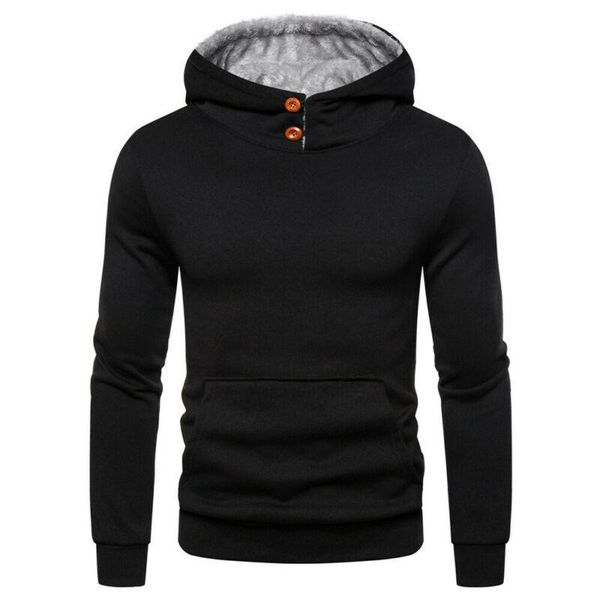 men's hoodies & sweatshirts solid color pullover casual long sleeve with pocket autumn clothes 2021 fashion hooded coat, Black
men's hoodies & sweatshirts solid color pullover casual long sleeve with pocket autumn clothes 2021 fashion hooded coat, Black