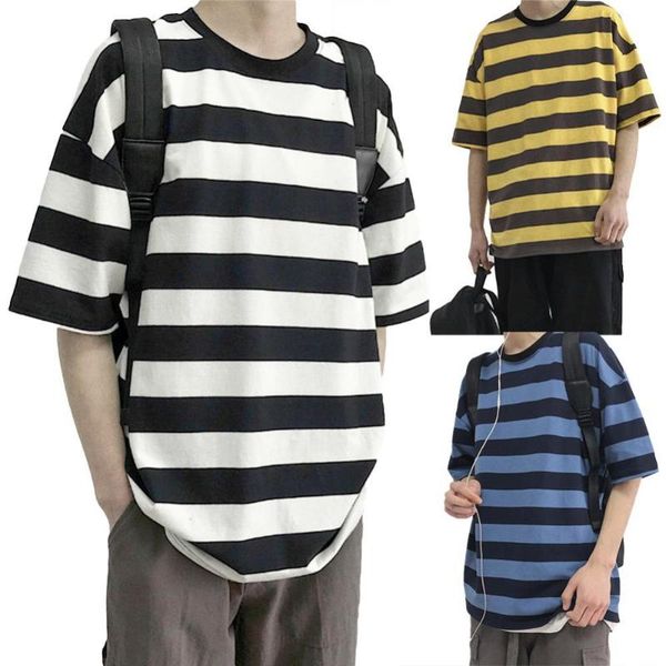 men's t-shirts men stylish o neck short sleeve horizontal stripes bottoming cotton t-shirt casual lifestyle wear male streetwear, White;black
men's t-shirts men stylish o neck short sleeve horizontal stripes bottoming cotton t-shirt casual lifestyle wear male streetwear, White;black