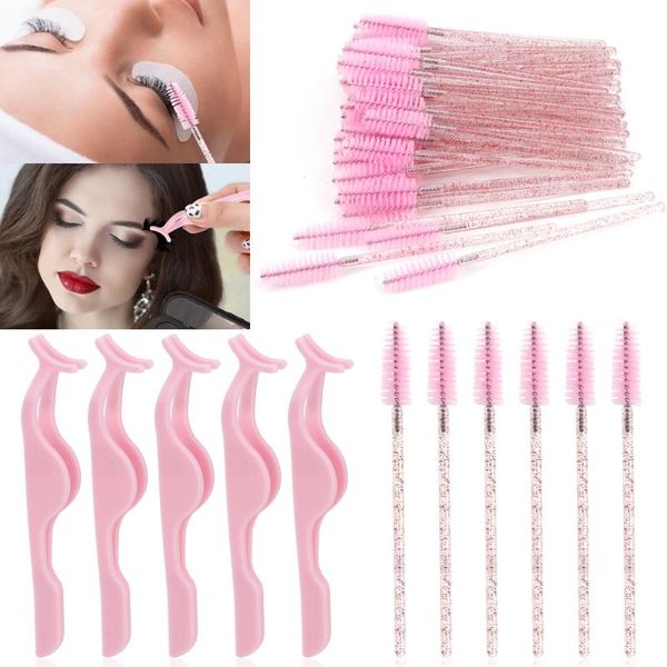 false eyelashes 50pcs disposable spoolie eyelash brushes mascara wands 5pcs plastic lash forceps tweezers clip makeup applicator
false eyelashes 50pcs disposable spoolie eyelash brushes mascara wands 5pcs plastic lash forceps tweezers clip makeup applicator