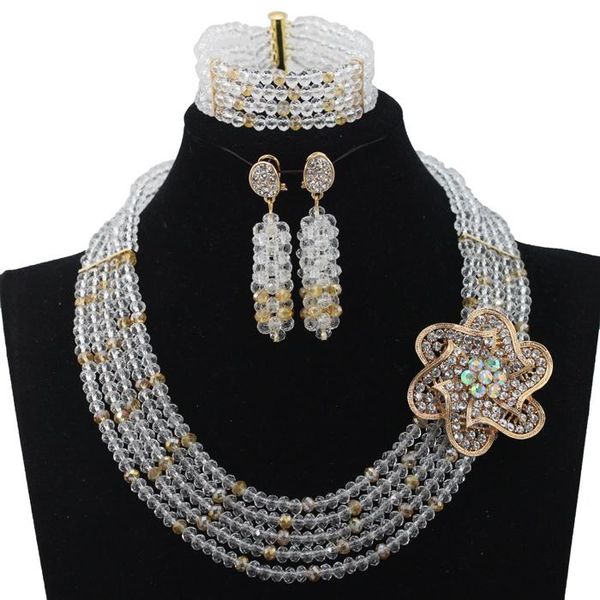 earrings & necklace fashion gold wedding jewelry crystal african jewellery set women party hx629, Silver
earrings & necklace fashion gold wedding jewelry crystal african jewellery set women party hx629, Silver