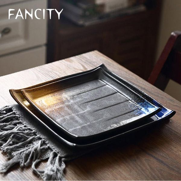 fancity japanese retro ceramic square plate creative restaurant special dish sushi plate cooking irregular
fancity japanese retro ceramic square plate creative restaurant special dish sushi plate cooking irregular