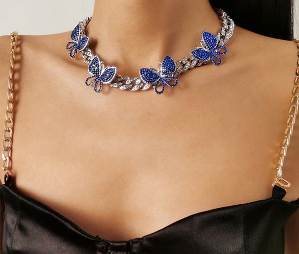 miami cuban chain butterfly necklace for women kpop luxury rhinestone thick choker fashion jewelry gifts, Silver
miami cuban chain butterfly necklace for women kpop luxury rhinestone thick choker fashion jewelry gifts, Silver