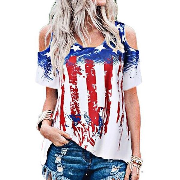 women's t-shirt fashion star print off shoulder short sleeve summer harajuku casual camisetas mujer, White
women's t-shirt fashion star print off shoulder short sleeve summer harajuku casual camisetas mujer, White
