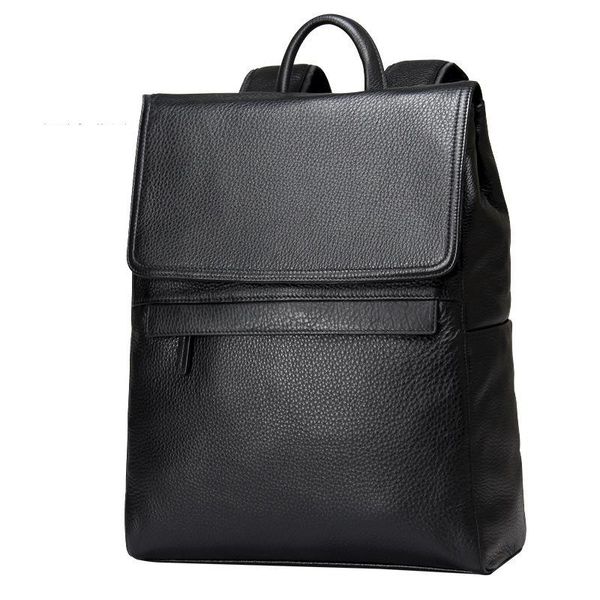 new leather backpack shoulders computer male han edition fashion bag manufacturers selling men's leather backpack