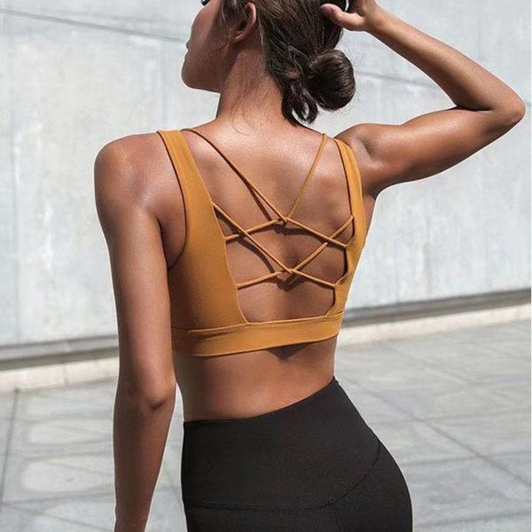 vogue sport bra high impact push up workout underwear cut out yoga activewear padded sports wear for women gym, White;black
vogue sport bra high impact push up workout underwear cut out yoga activewear padded sports wear for women gym, White;black