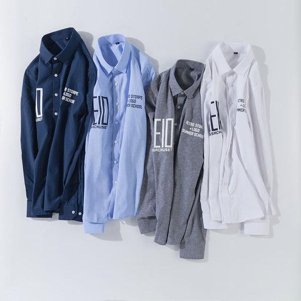 men's casual shirts youth fashion long-sleeved shirt classic charajuku english alphabet print student quality, White;black
men's casual shirts youth fashion long-sleeved shirt classic charajuku english alphabet print student quality, White;black