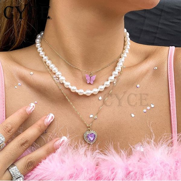 chokers cyce 2021 sweet cool women's butterfly love rhinestone necklaces jewelry imitation pearl stacked beaded necklace accessories, Golden;silver
chokers cyce 2021 sweet cool women's butterfly love rhinestone necklaces jewelry imitation pearl stacked beaded necklace accessories, Golden;silver