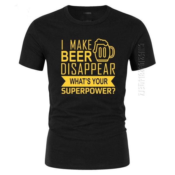 men's t-shirts funny i make beer disappear t shirts mens what's your superpower crew neck cotton t-shirt man clothing oversized, White;black
men's t-shirts funny i make beer disappear t shirts mens what's your superpower crew neck cotton t-shirt man clothing oversized, White;black