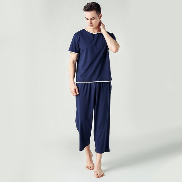 men's sleepwear men cotton 2pcs pajamas sets soft short sleeve t-shirt sleep suit sportswear nightwear summer casual l-xxl home wear, Black;brown
men's sleepwear men cotton 2pcs pajamas sets soft short sleeve t-shirt sleep suit sportswear nightwear summer casual l-xxl home wear, Black;brown