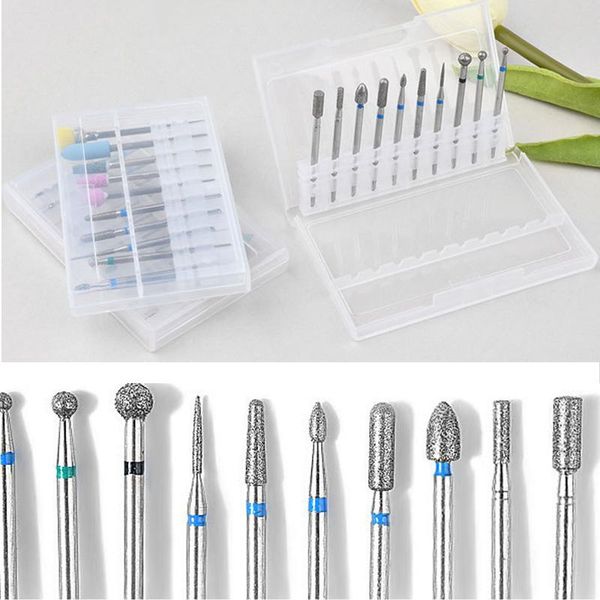 nail art equipment milling cutters care 10 pcs drill bits kit carbide manicure, Silver
nail art equipment milling cutters care 10 pcs drill bits kit carbide manicure, Silver