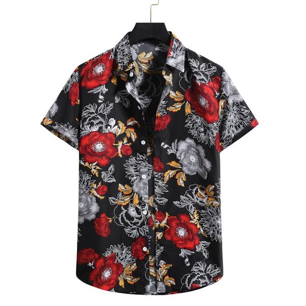 men's casual shirts summer shirt short sleeve cotton flower business fit wedding large, White;black
men's casual shirts summer shirt short sleeve cotton flower business fit wedding large, White;black