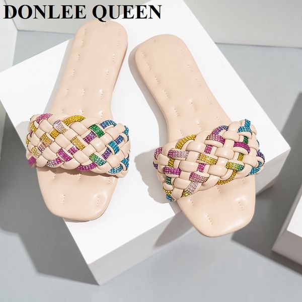 fashion weave slippers women square toe flat casual shoes summer slides flip flops beach sandals big size 37-42 mujer, Black
fashion weave slippers women square toe flat casual shoes summer slides flip flops beach sandals big size 37-42 mujer, Black