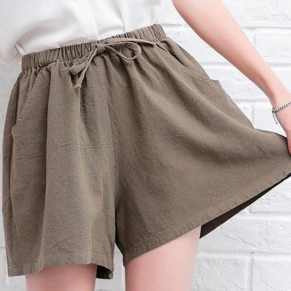 women's shorts high waist women summer plus size fashion short lace uppockets cotton linen spodenki damskie m31, White;black
women's shorts high waist women summer plus size fashion short lace uppockets cotton linen spodenki damskie m31, White;black