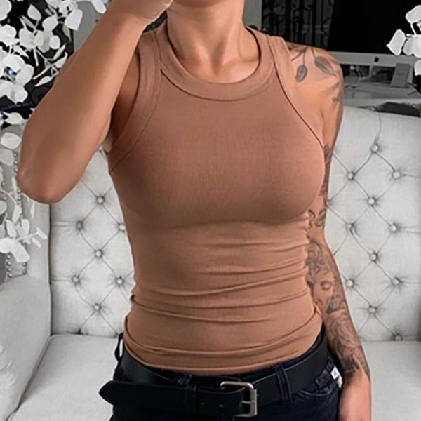 women's tanks & camis summer o-neck slim vest casual solid knit sleeveless tess for women cotton woman clothing, White
women's tanks & camis summer o-neck slim vest casual solid knit sleeveless tess for women cotton woman clothing, White