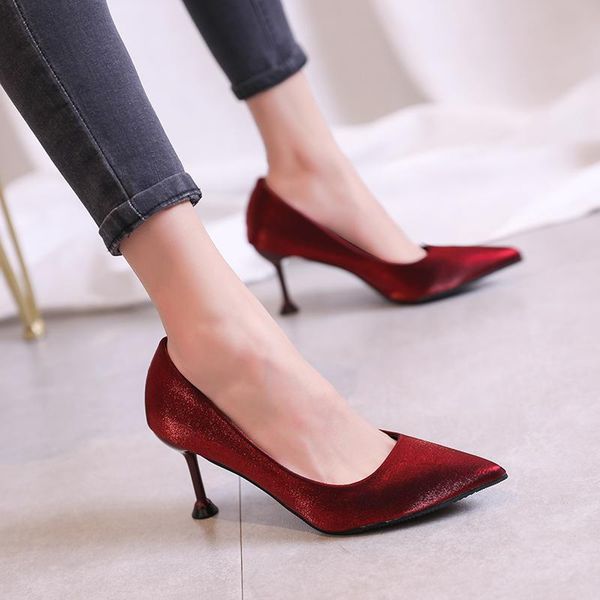 dress shoes 2021 ladies pumps women woman shallow velvet thin high heels wedding plus size elegant office, Black
dress shoes 2021 ladies pumps women woman shallow velvet thin high heels wedding plus size elegant office, Black