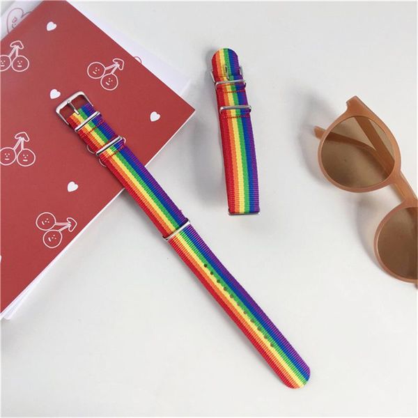 wristwatches women men couples rainbow strap bracelet nylon canvas lovers deserve to act the role of colorful, Slivery;brown
wristwatches women men couples rainbow strap bracelet nylon canvas lovers deserve to act the role of colorful, Slivery;brown