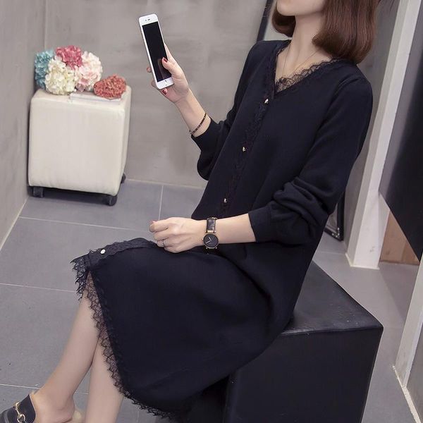 casual dresses coigarsam 3xl plus size patchwork women dress winter knitting lace black 2061, Black;gray
casual dresses coigarsam 3xl plus size patchwork women dress winter knitting lace black 2061, Black;gray