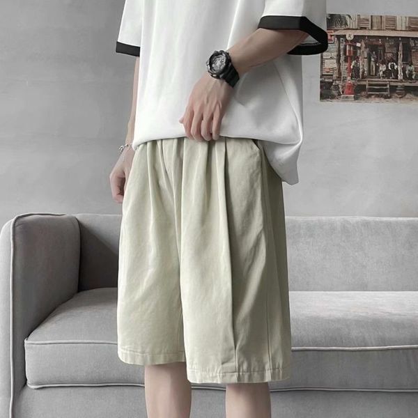 men's shorts summer elastic waist fashion black beige men streetwear loose straight casual mens beach m-2xl, White;black
men's shorts summer elastic waist fashion black beige men streetwear loose straight casual mens beach m-2xl, White;black