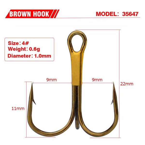 high quanlity 7size gold stainless steel fishing hook treble hooks with barb freshwater/saltwat jllxnf sport777
high quanlity 7size gold stainless steel fishing hook treble hooks with barb freshwater/saltwat jllxnf sport777