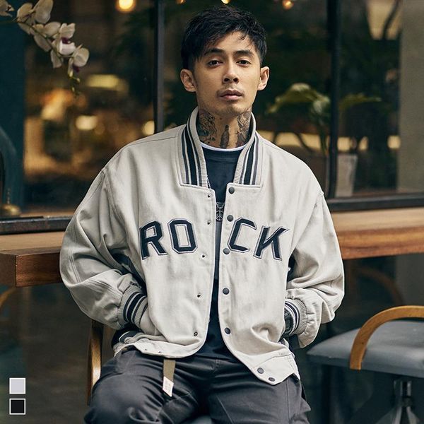 men's down & parkas autumn 2021 stand collar letter embroidered jacket loose and versatile couple baseball, Black
men's down & parkas autumn 2021 stand collar letter embroidered jacket loose and versatile couple baseball, Black