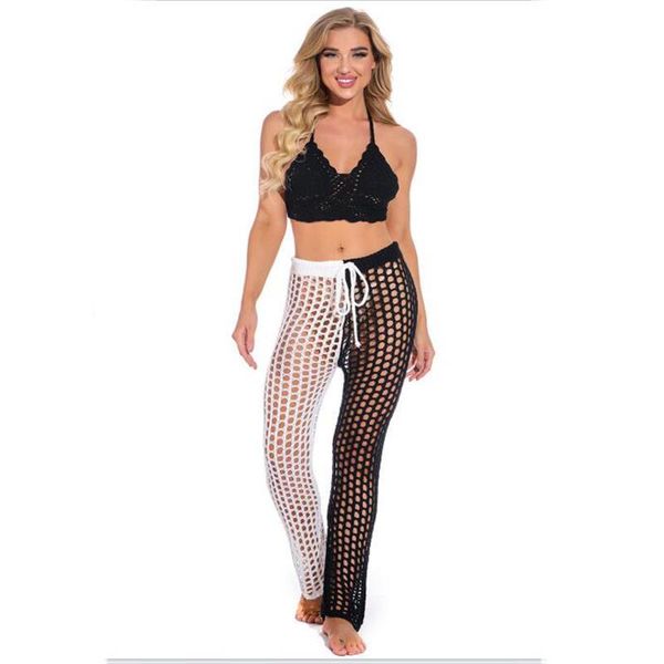 women's swimwear cotton crochet beach cover up swimsuit selling casual hollow pants hand hook knitted sexy, White;black
women's swimwear cotton crochet beach cover up swimsuit selling casual hollow pants hand hook knitted sexy, White;black