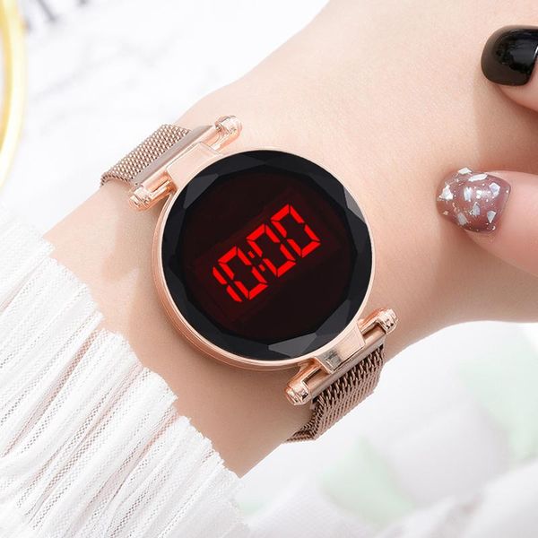wristwatches 2021 fashion casual mesh band women watch led display sport relogio masculino full stainless steel clock male gift, Slivery;brown
wristwatches 2021 fashion casual mesh band women watch led display sport relogio masculino full stainless steel clock male gift, Slivery;brown